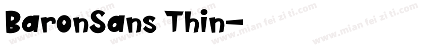 BaronSans Thin字体转换
